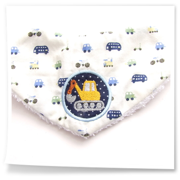 Babyhalstuch mit Bagger