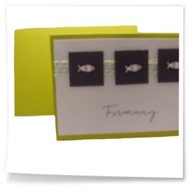 Karte zur Firmung mit Fischen