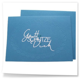 Karte Türkis, Gott schütze dich