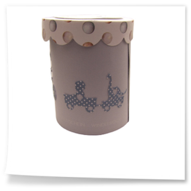 Runde Dose mit Kindermotiv