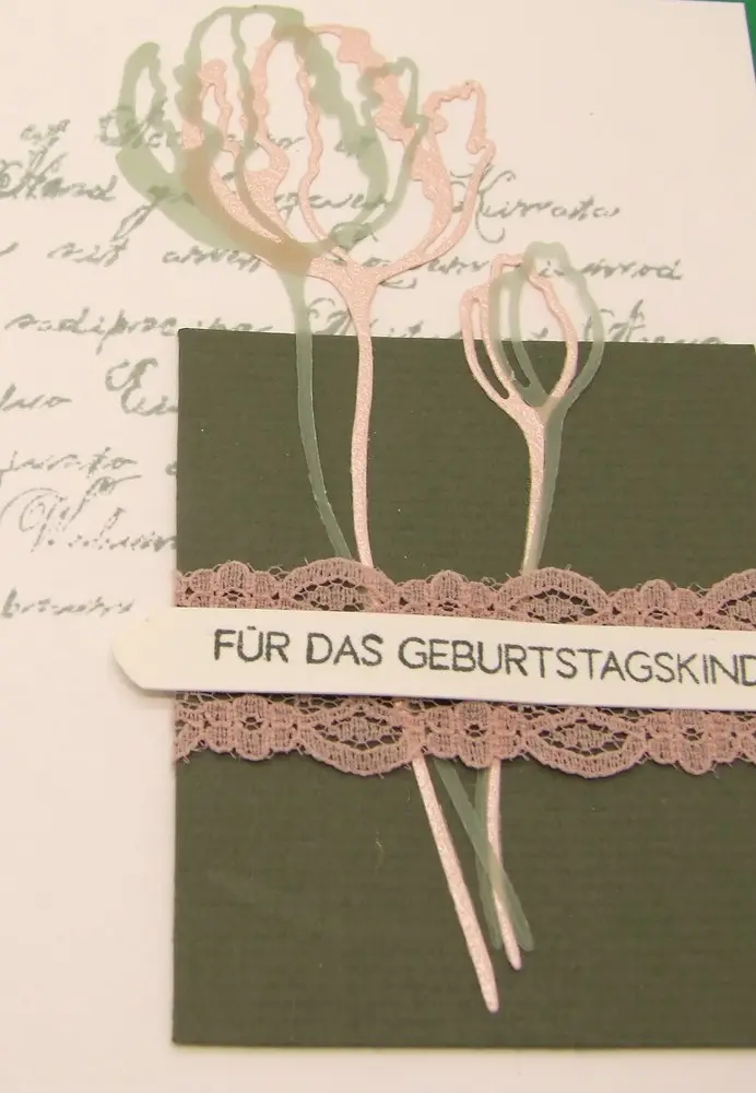 Zarte Geburtstagskarte